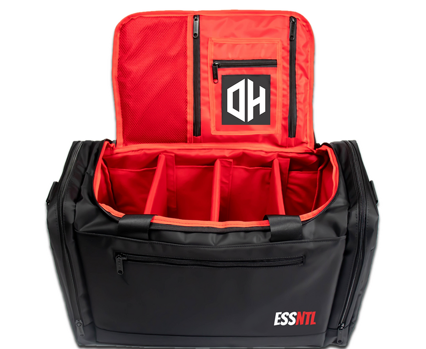 Sneaker Travel Duffel Bag [Black/Red]